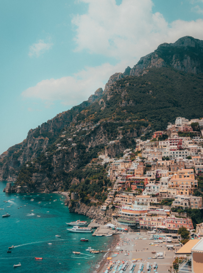 Italian blue water beach